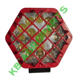 PROIECTOR LED CU GRILAJ 608 ROSU 12V/24V