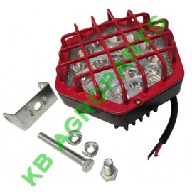 PROIECTOR LED CU GRILAJ 608 ROSU 12V/24V