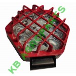 PROIECTOR LED CU GRILAJ 608 ROSU 12V/24V