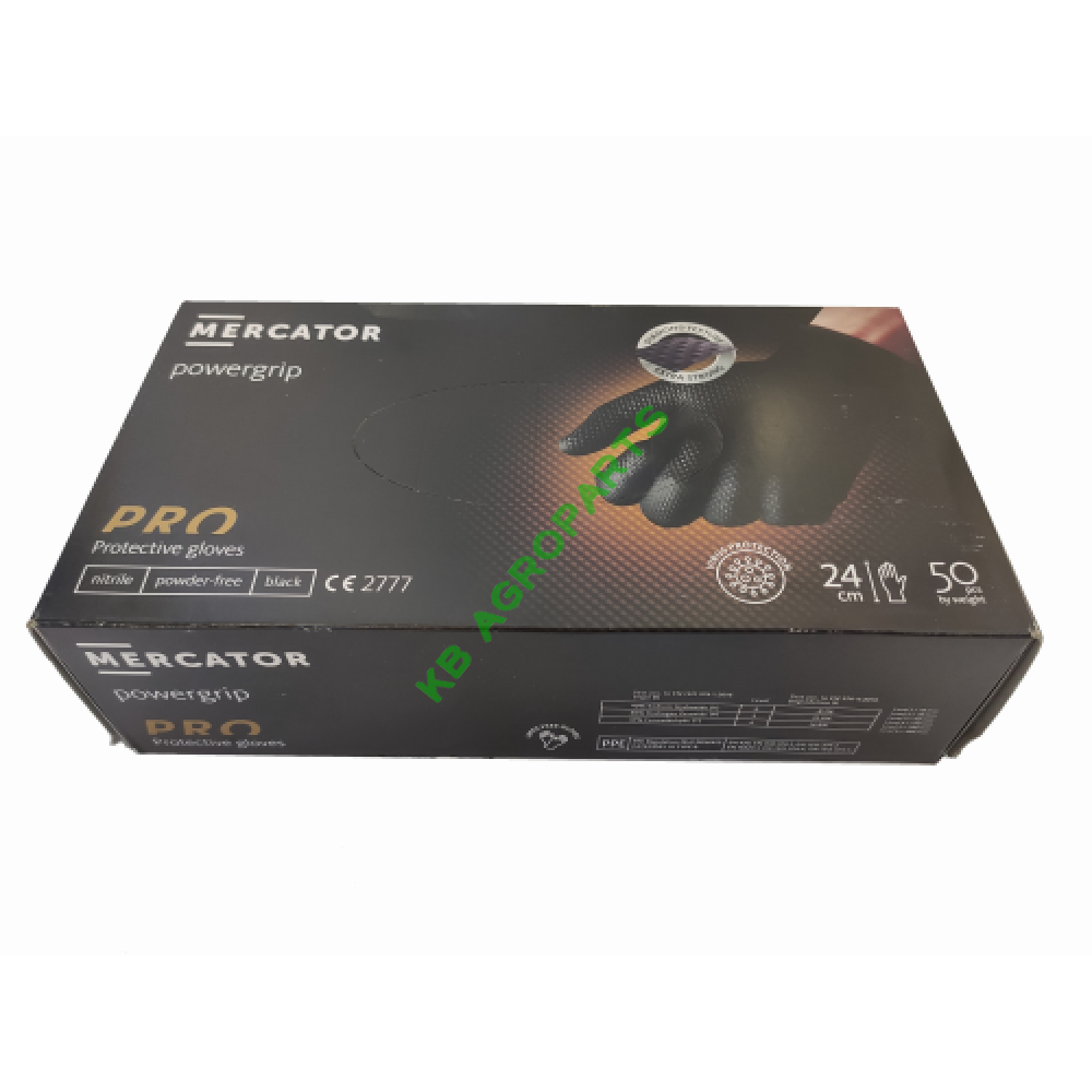 MANUSI NEGRE 24CM 50BUC