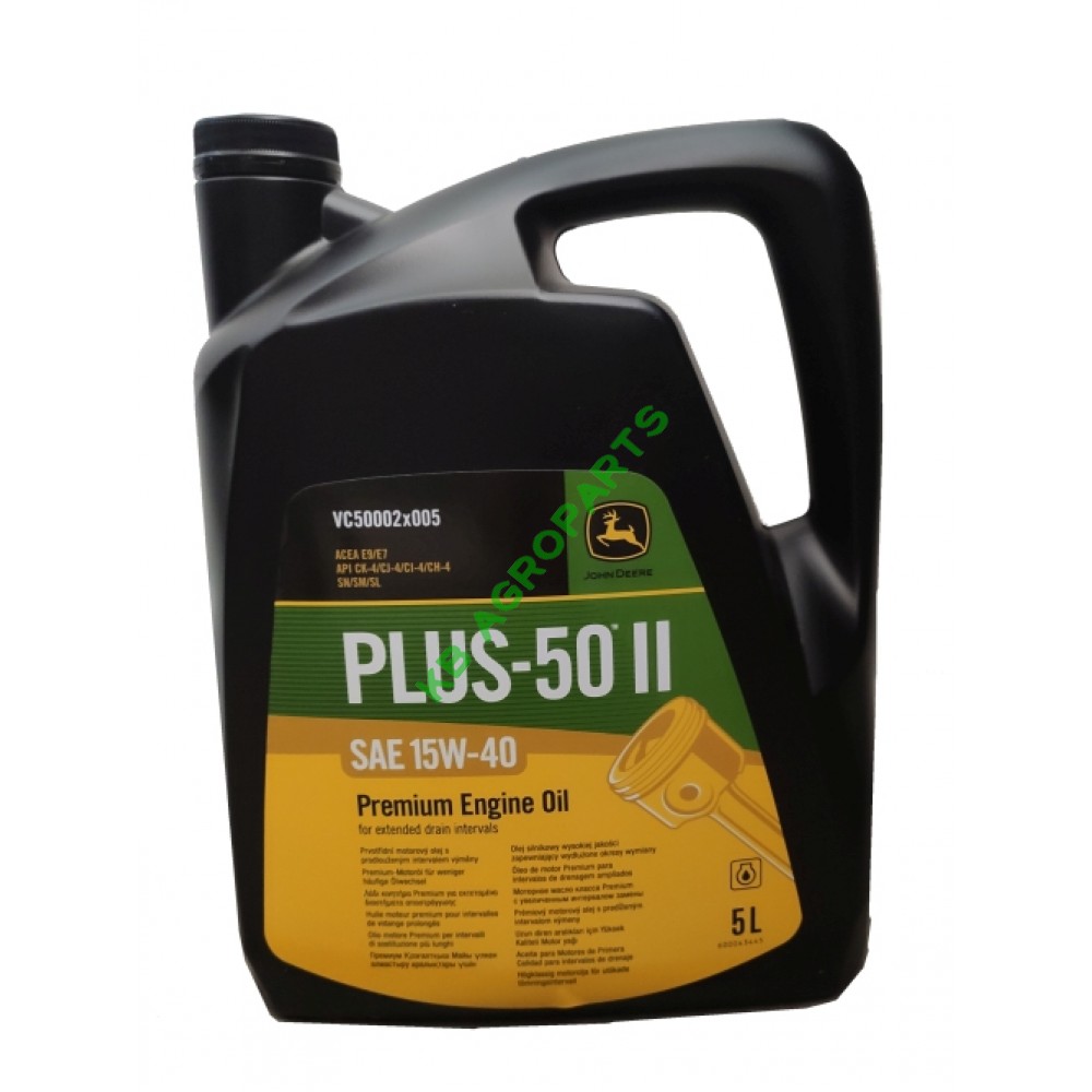 ULEI JOHN DEERE PLUS 50 II 15W40 5L ULEI JOHN DEERE PLUS 50 II 15W40 5L