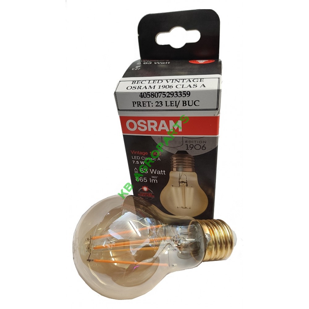 BEC LED VINTAGE OSRAM 1906 CLAS A