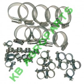 SET 30 BUCATI COLIERE FIXARE FURTUN INOX, 5x8-10MM, 5x10-12MM, 5x13-15MM, 5x15-17MM, 5x23-35MM, 5x30-45MM