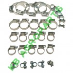 SET 30 BUCATI COLIERE FIXARE FURTUN INOX, 5x7-9MM, 5x12-14MM, 5x16-27MM, 5x10-16MM, 5x13-19MM, 5x25-40MM