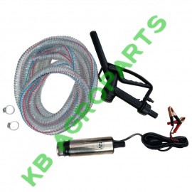 POMPA DE TRANSFER MOTORINA SI ALTE LICHIDE 12V CU FURTUN 3 METRI SI PISTOL