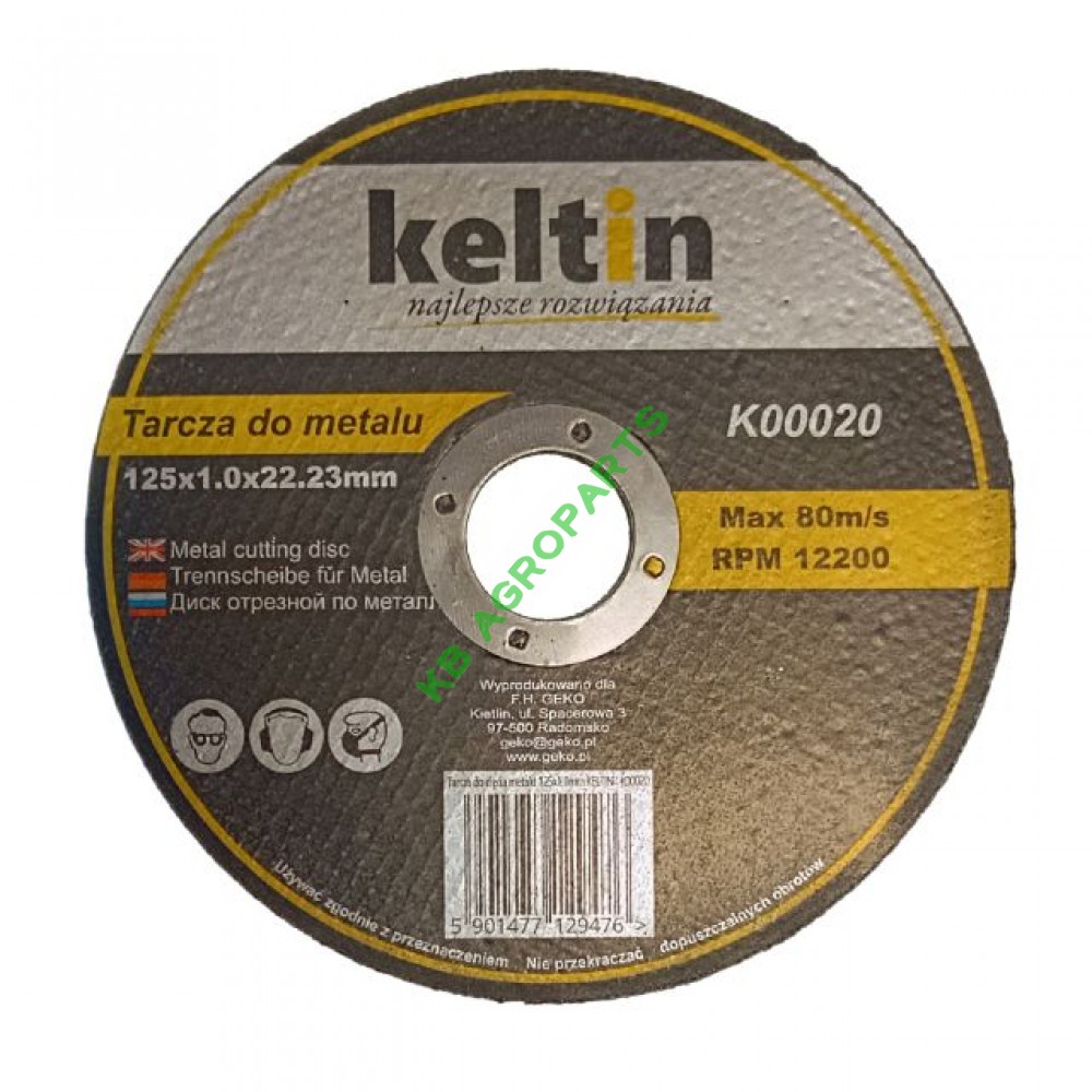 DISC TAIERE METAL 125X1,0MM KELTIN K00020