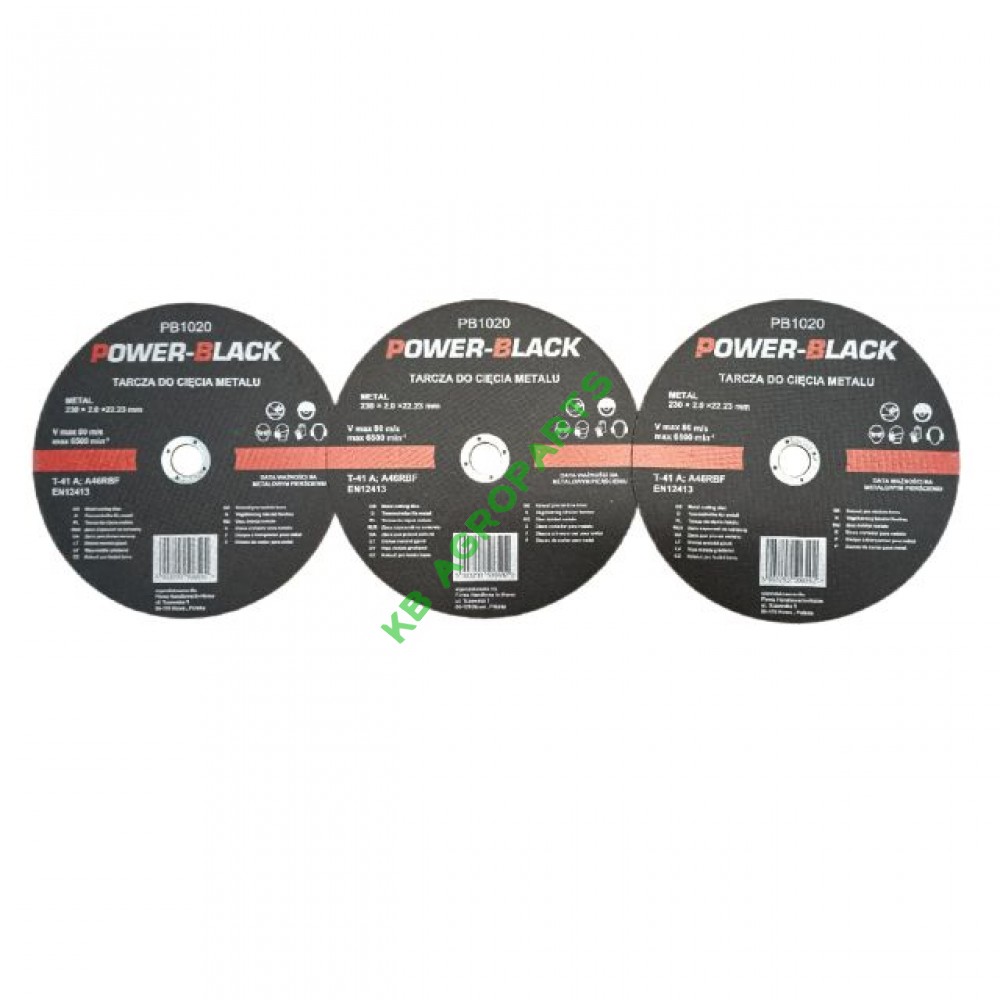 SET 3 BUCATI DISC TAIERE, TAGRED, PENTRU METAL, OTEL 230x2,0x22,2MM