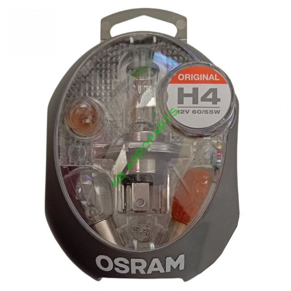 SET 6 BUCATI BECURI AUTO HALOGEN OSRAM 12V EUROBOX H4 P43T