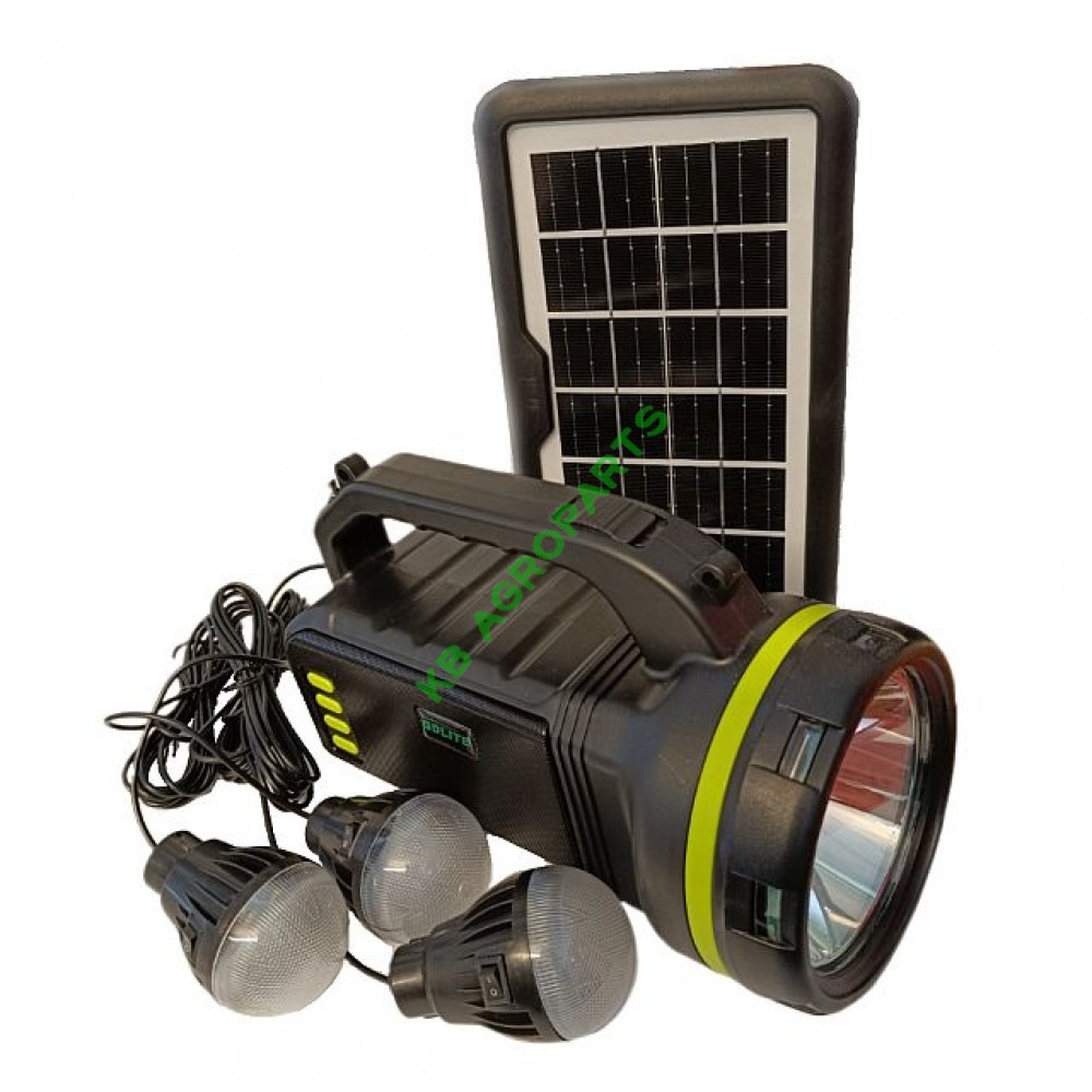 KIT SOLAR PORTABIL GDLITE 2000A CU 3 BECURI INCLUSE, BLUETOOTH SI RADIO FM, MP3, PANOU SOLAR, INCARCARE TELEFONICA, ALIMENTARE 220V